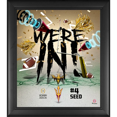 Arizona State Sun Devils 2024-25 College Football Playoff Framed 15" x 17" We're In Collage