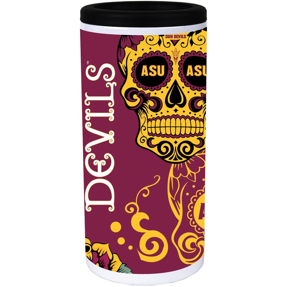 Arizona State Sun Devils Dia Stainless Steel 12oz. Slim Can Cooler