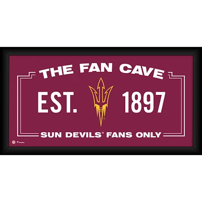 Arizona State Sun Devils Framed 10" x 20" Fan Cave Collage