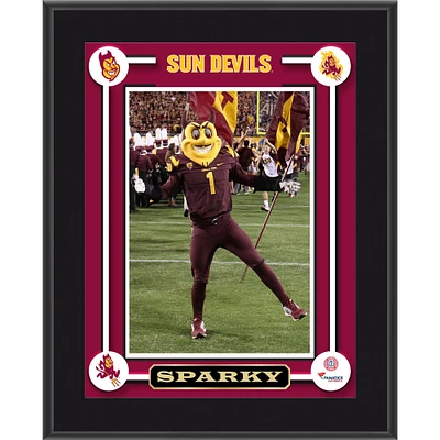 Plaque sublimée représentant la mascotte Sparky des Sun Devils de l'État de l'Arizona 10,5'' x 13''