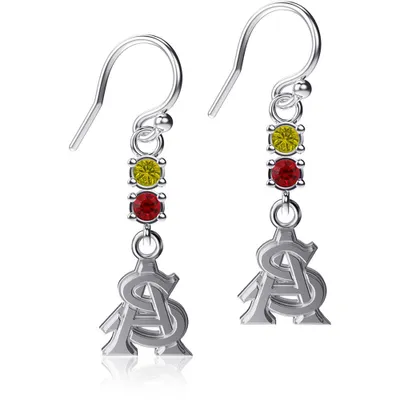 Arizona State Sun Devils Dayna Designs Dangle Crystal Earrings