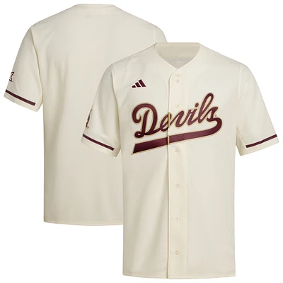 Men's adidas  Cream Arizona State Sun Devils Replica Baseball Jersey