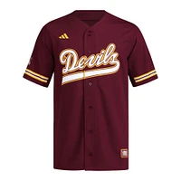 Maillot de baseball rétro réversible à boutons complets pour homme adidas Maroon Arizona State Sun Devils