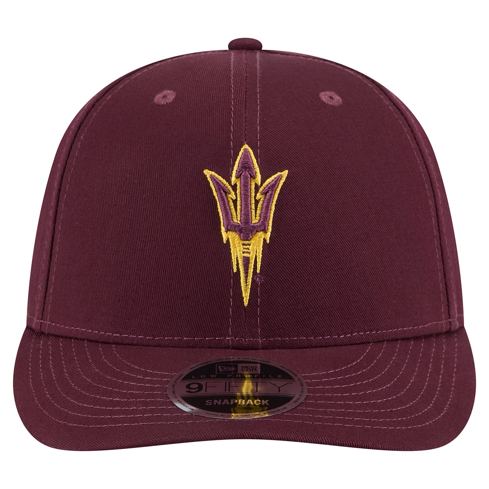 Men's New Era Maroon Arizona State Sun Devils Low Profile 9FIFTY Snapback Hat