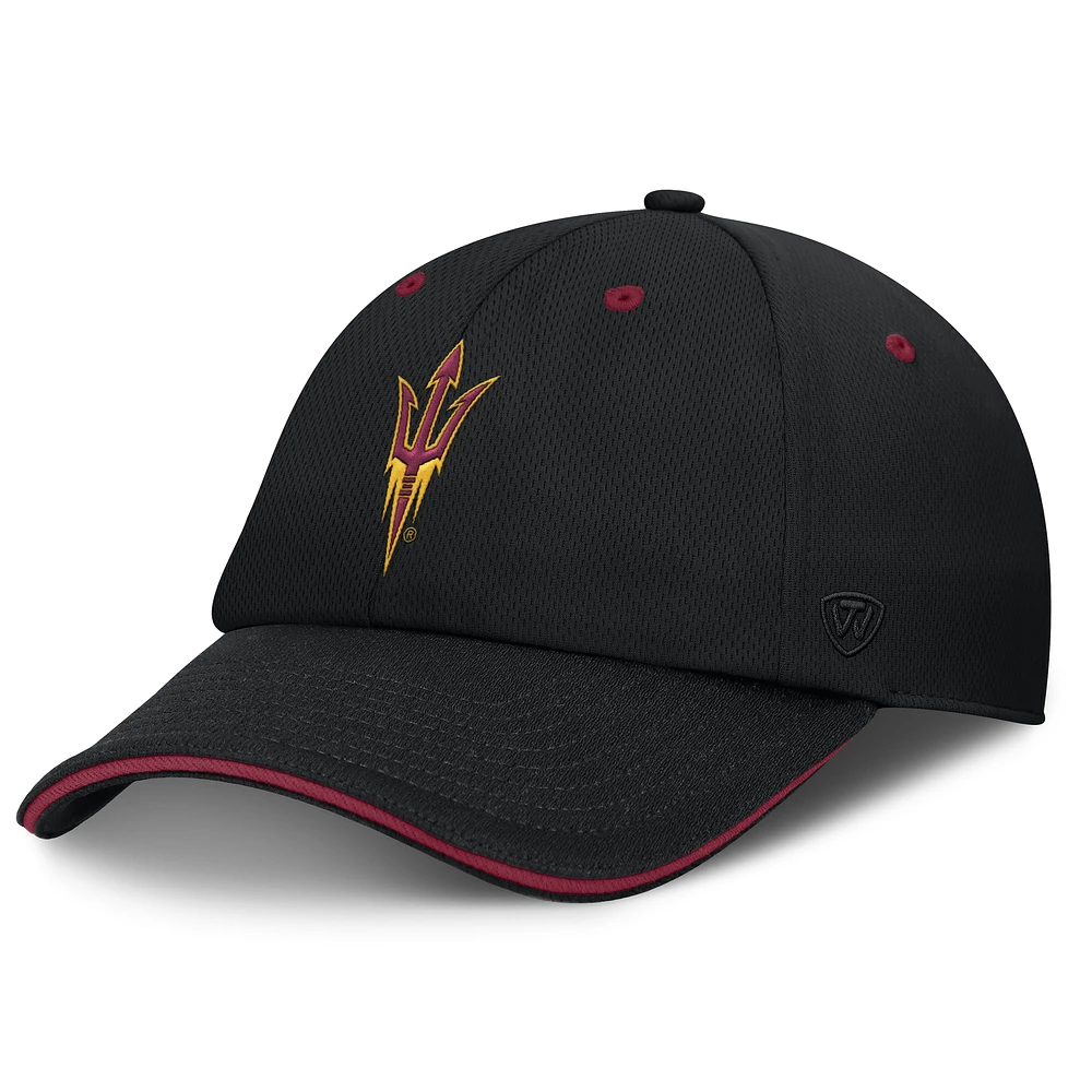 Casquette ajustable Top of the World noire Arizona State Sun Devils pour homme
