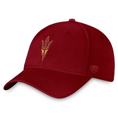 Men's Top of the World  Maroon Arizona State Sun Devils Victory Trainer Adjustable Hat