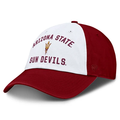 Men's Top of the World  White Arizona State Sun Devils Weston Adjustable Hat