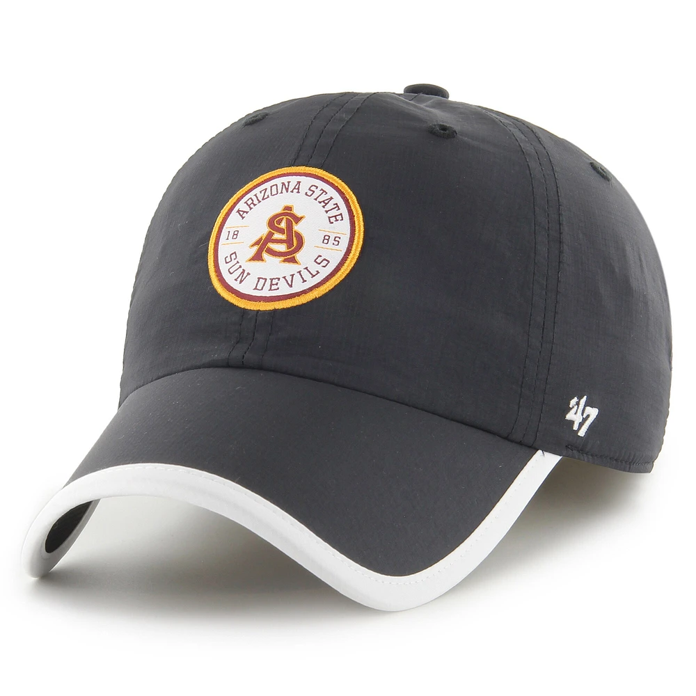 Men's '47  Black Arizona State Sun Devils Microburst Clean Up Adjustable Hat