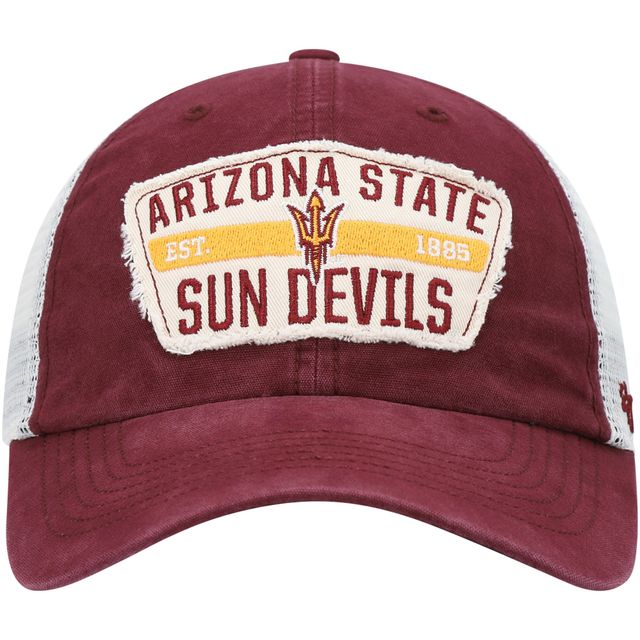 Casquette '47 marron Arizona State Sun Devils Crawford Clean Up Trucker Snapback pour homme