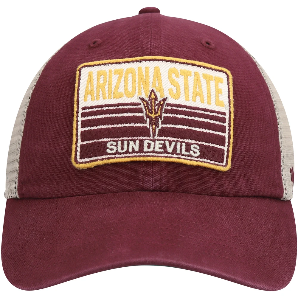 Casquette de camionneur '47 marron Arizona State Sun Devils Four Stroke Clean Up pour homme