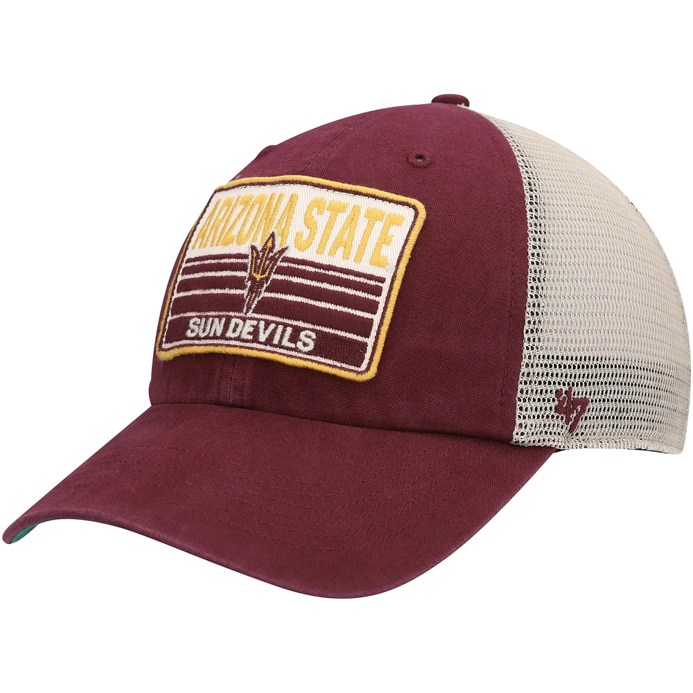 Casquette de camionneur '47 marron Arizona State Sun Devils Four Stroke Clean Up pour homme