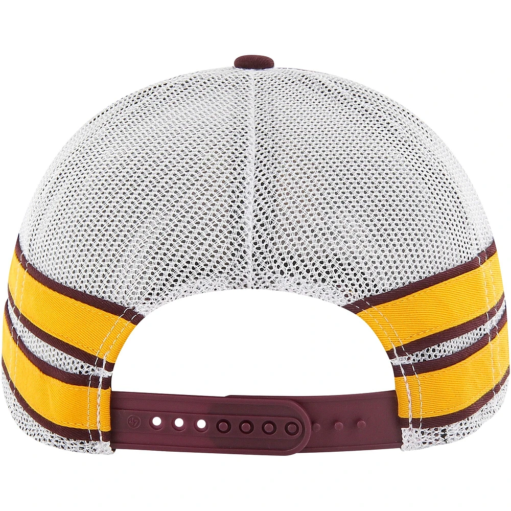 Casquette de camionneur réglable '47 Maroon Arizona State Sun Devils Straight Eight pour hommes