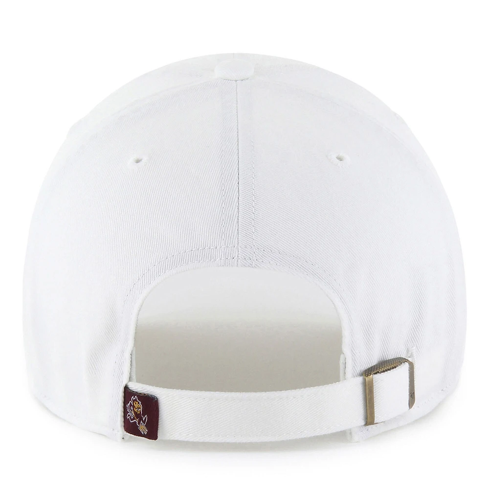 Casquette ajustable '47 Arizona State Sun Devils Clean Up pour homme blanche