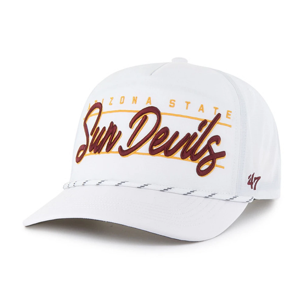 Men's '47 White Arizona State Sun Devils Condor Hitch brrr° Adjustable Hat
