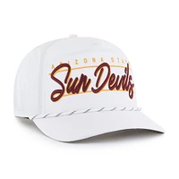 Men's '47 White Arizona State Sun Devils Condor Hitch brrr° Adjustable Hat