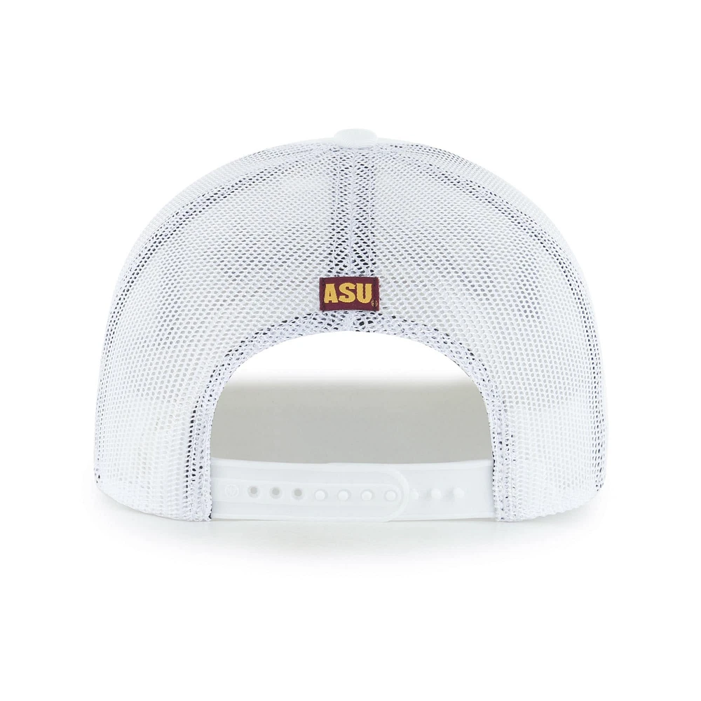 Men's '47 White Arizona State Sun Devils Garner Rope Trucker Adjustable Hat