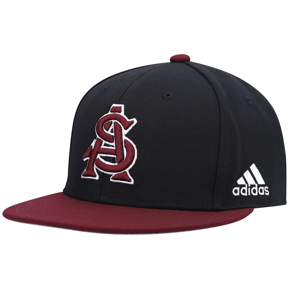 Casquette de baseball ajustée sur le terrain des Sun Devils l'Arizona State adidas pour hommes