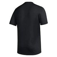 T-shirt d'avant-match adidas noir pour hommes des Sun Devils de l'Arizona State