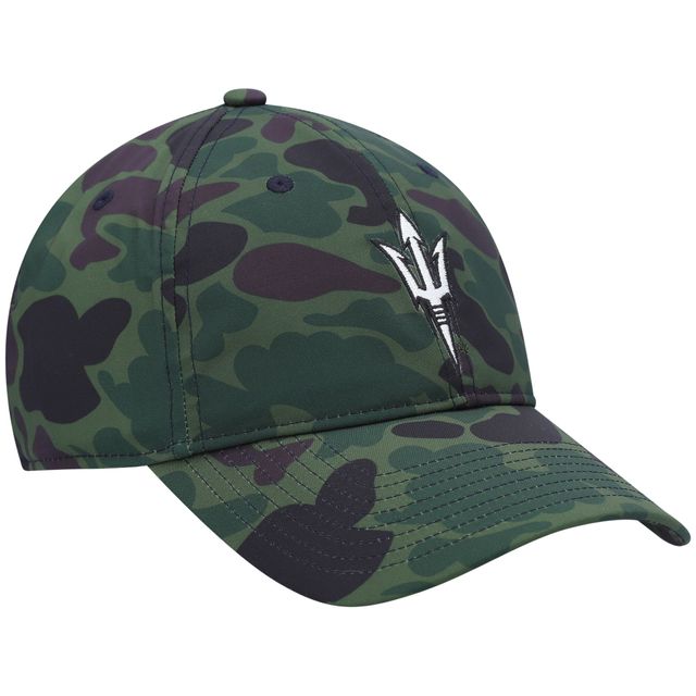 Casquette réglable pour homme adidas Camo Arizona State Sun Devils Military Appreciation Slouch Primegreen