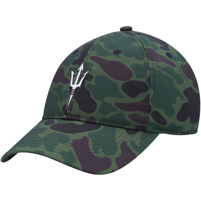 Casquette réglable pour homme adidas Camo Arizona State Sun Devils Military Appreciation Slouch Primegreen