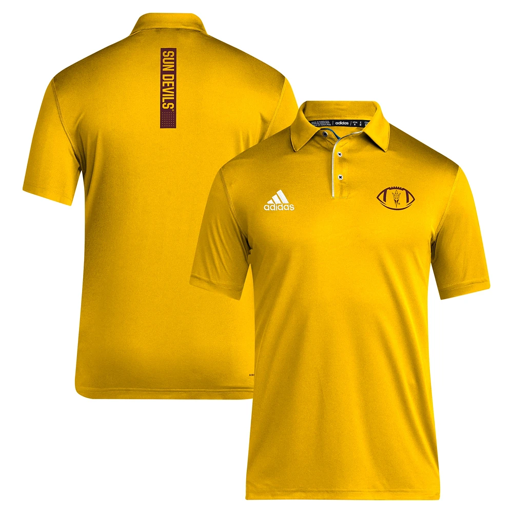 Polo adidas Gold pour homme, entraîneur des Arizona State Sun Devils