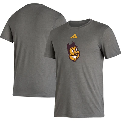 T-shirt tri-mélange classique moderne adidas Arizona State Sun Devils pour homme gris chiné
