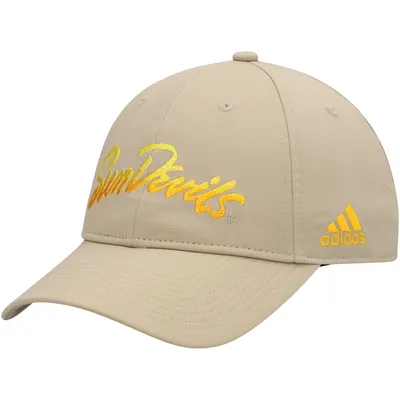Arizona State Sun Devils adidas Rising Devils Slouch Adjustable Hat - Khaki