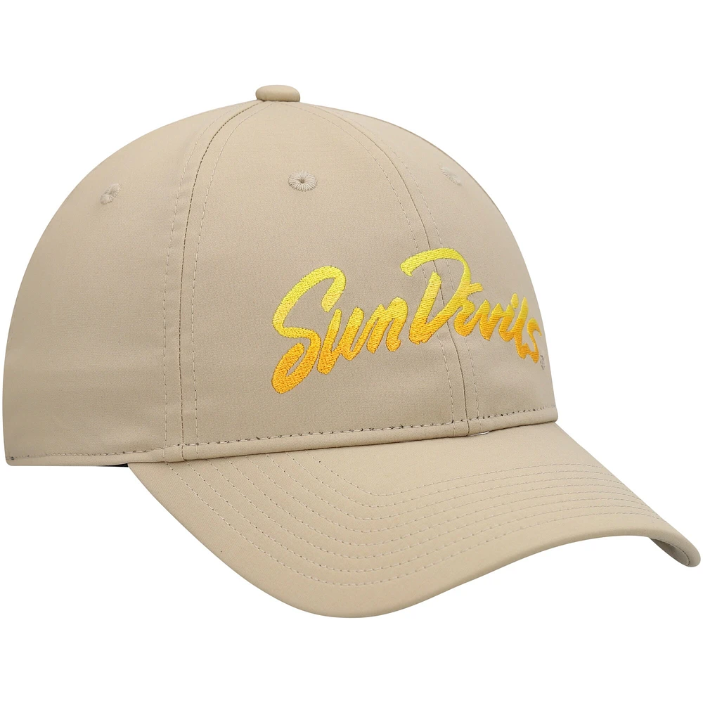 Casquette réglable souple adidas Arizona State Sun Devils Rising Devils kaki pour homme