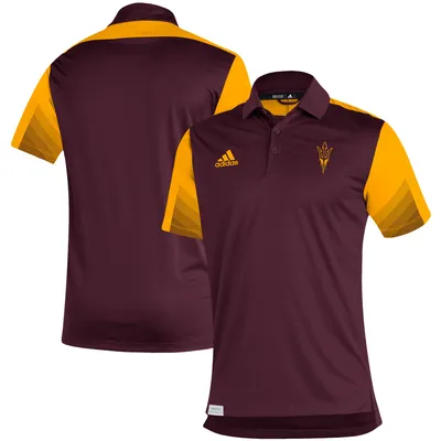 Men's adidas Maroon Arizona State Sun Devils 2021 Sideline Primeblue Polo