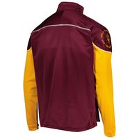 Men's adidas Maroon Arizona State Sun Devils AEROREADY Knit Quarter-Snap Jacket