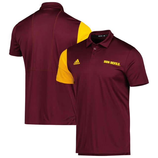 Polo adidas marron Arizona State Sun Devils AEROREADY pour hommes