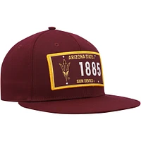 Casquette adidas Snapback Arizona State Sun Devils Established marron pour homme