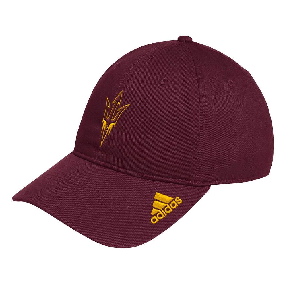 Men's adidas Maroon Arizona State Sun Devils Locker Room Logo Slouch Adjustable Hat