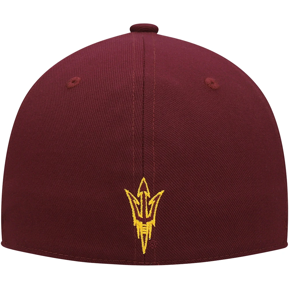 Casquette ajustée de baseball adidas pour homme Arizona State Sun Devils sur le terrain, bordeaux