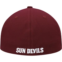 Casquette de baseball ajustée sur le terrain des Sun Devils l'Arizona State adidas marron pour hommes