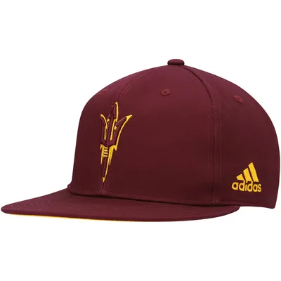 Arizona State Sun Devils adidas Sideline Snapback Hat - Maroon