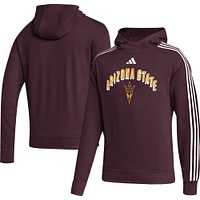 Sweat à capuche pour homme adidas Arizona State Sun Devils Step Up marron