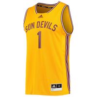 Men's adidas #1 Gold Arizona State Sun Devils Reverse Retro Jersey