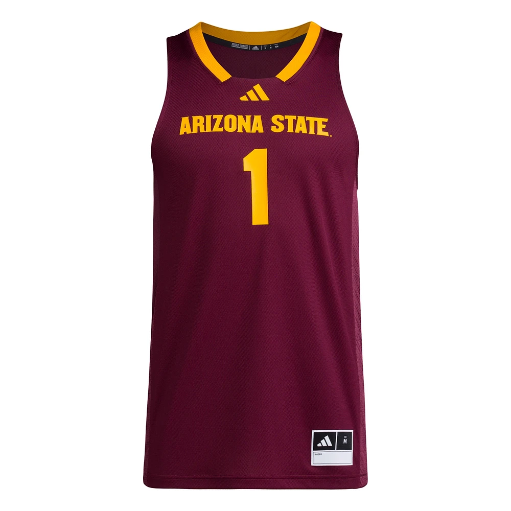 Maillot réplique Swingman adidas #1 Maroon Arizona State Sun Devils pour homme