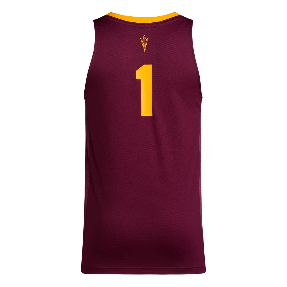 Maillot réplique Swingman adidas #1 Maroon Arizona State Sun Devils pour homme