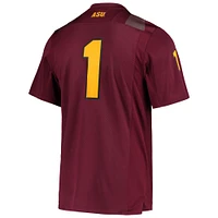 Men's adidas #1 Maroon Arizona State Sun Devils Team Premier Football Jersey