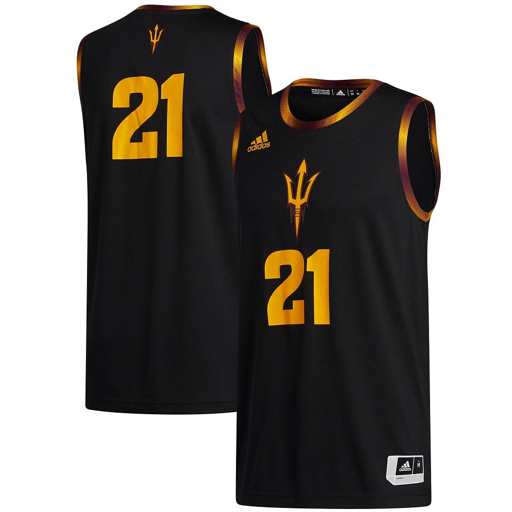 Men's adidas #21 Black Arizona State Sun Devils Swingman Jersey