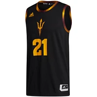 Men's adidas #21 Black Arizona State Sun Devils Swingman Jersey