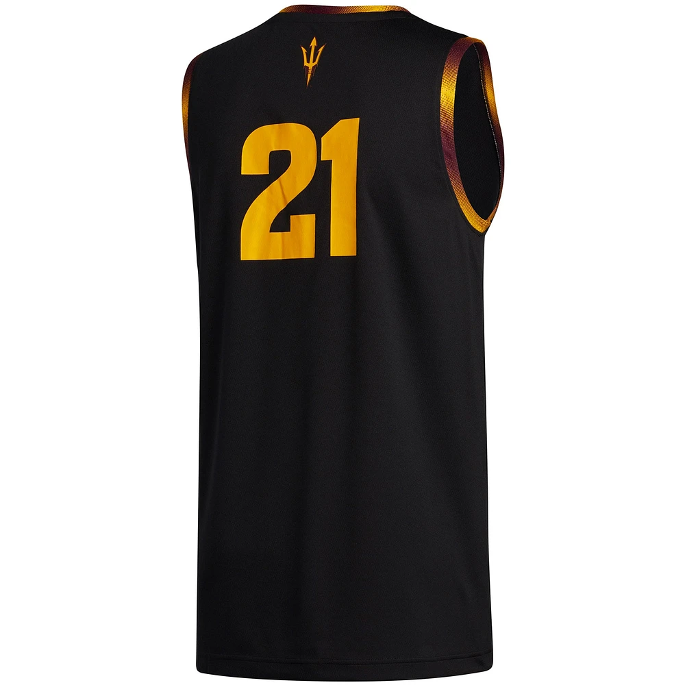 Men's adidas #21 Black Arizona State Sun Devils Swingman Jersey