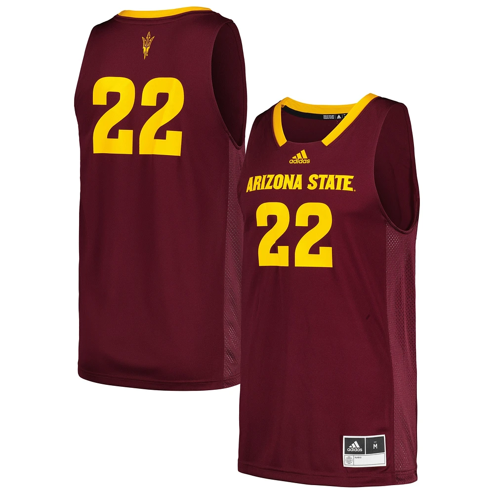 Maillot adidas #22 Maroon Arizona State Sun Devils Swingman pour homme