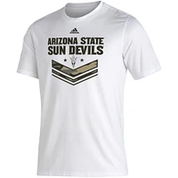 Men's adidas White Arizona State Sun Devils Military Appreciation Creator T-Shirt
