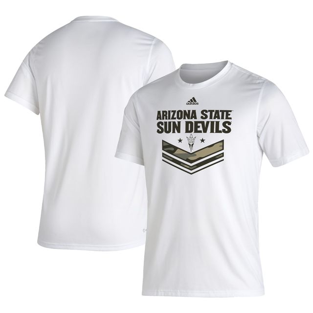 T-shirt Adidas Arizona State Sun Devils Military Appreciation Creator blanc pour homme