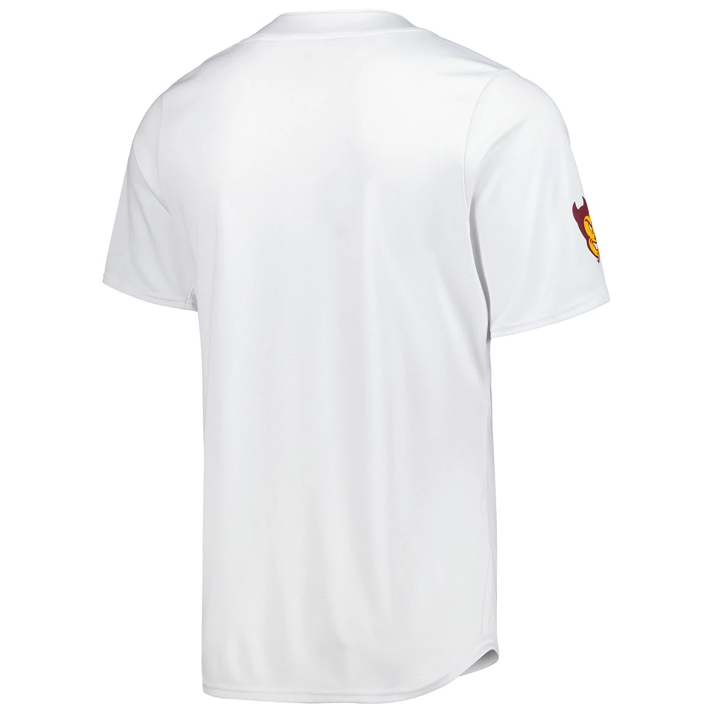 Maillot de baseball l'équipe des Sun Devils l'Arizona State adidas pour hommes, blanc