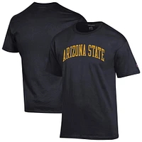 T-shirt noir basique Arch Champion des Sun Devils de l'Arizona pour homme
