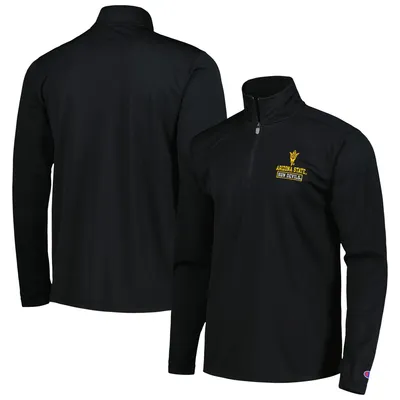 Arizona State Sun Devils Champion Textured Quarter-Zip Jacket - Black